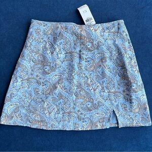 Hollister blue and brown paisley skirt​​​​​​​​​